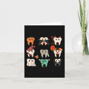 Halloween Teeth Spooky Halloween Dentist Quote Kort