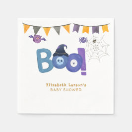 Halloween-tema Baby Shower Rolig Födelsedagsfest Pappersservett