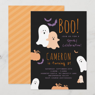 Halloween-tema födelsedagsinbjudan inbjudningar