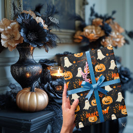 Halloween-tema för barn personligt presentpapper
