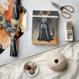 Halloween-tema för siamesk katt-älskare presentpapper