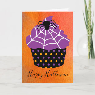 Halloween-tema med spindelkupeng kort