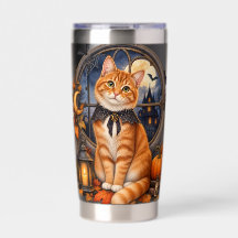 HALLoween-tema orange tabby katt