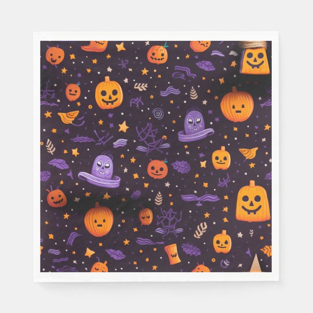 Halloween-tema Pappersservett (Framsidan)