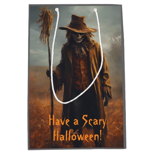 Halloween-tema - Scary Tittar Fågelskrämma (Framsidan)