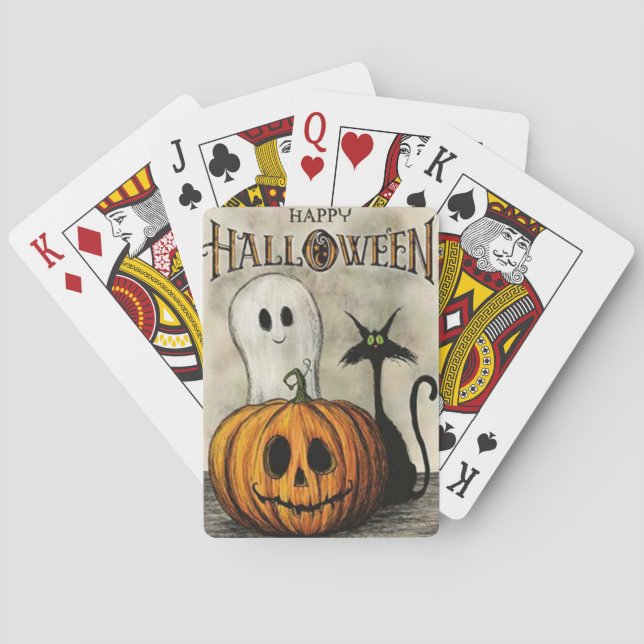 halloween tema som leker kort casinokort (Baksidan)