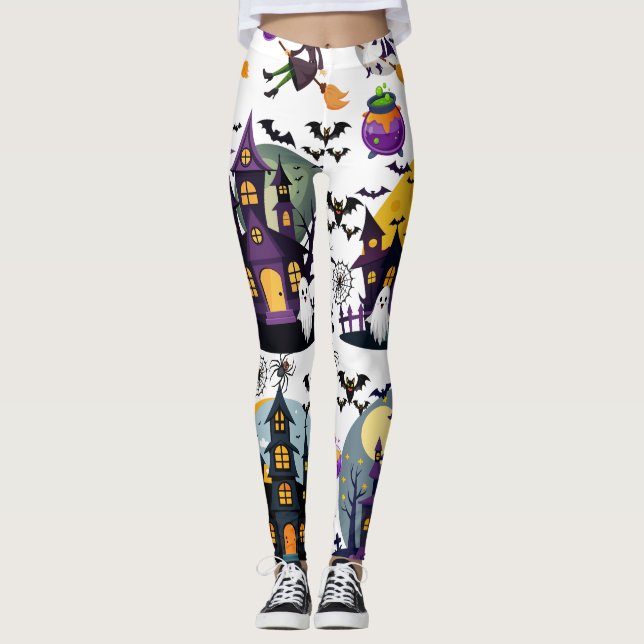 Halloween-temabaler Leggings (Framsida)