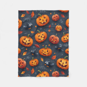 Halloween-temad liten Fleece Blanket