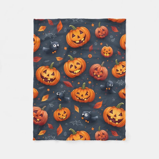 Halloween-temad liten Fleece Blanket (Framsidan)