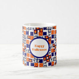 Halloween-temad mönster kaffemugg