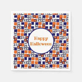 Halloween-temad mönster pappersservett