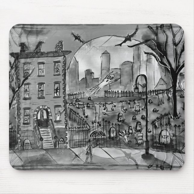 Halloween-teman Mousepad Musmatta (Framsidan)