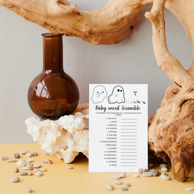 Halloween-teman, ord-dammstötande babyduschspel (Skapare uppladdad)