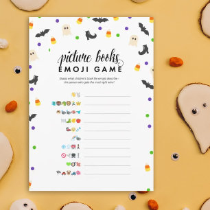 Halloween-temat bild bok emoji duschspel program