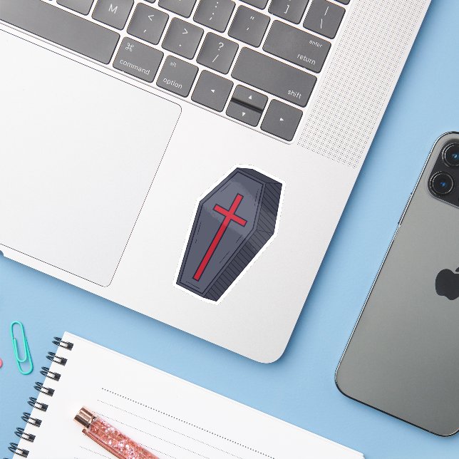 Halloween--temat-design Klistermärken (Laptop med iPhone)