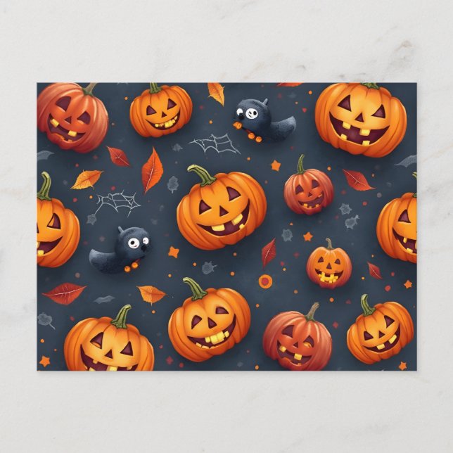 Halloween-temat vykort (Framsida)