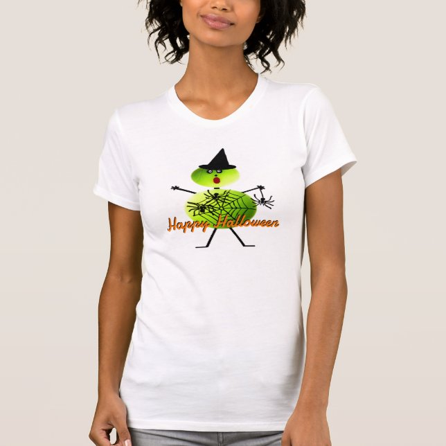 Halloween Tennis Player Tee Shirt (Framsida)