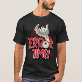 Halloween Terror Time Zombie Hand med Öga T Shirt