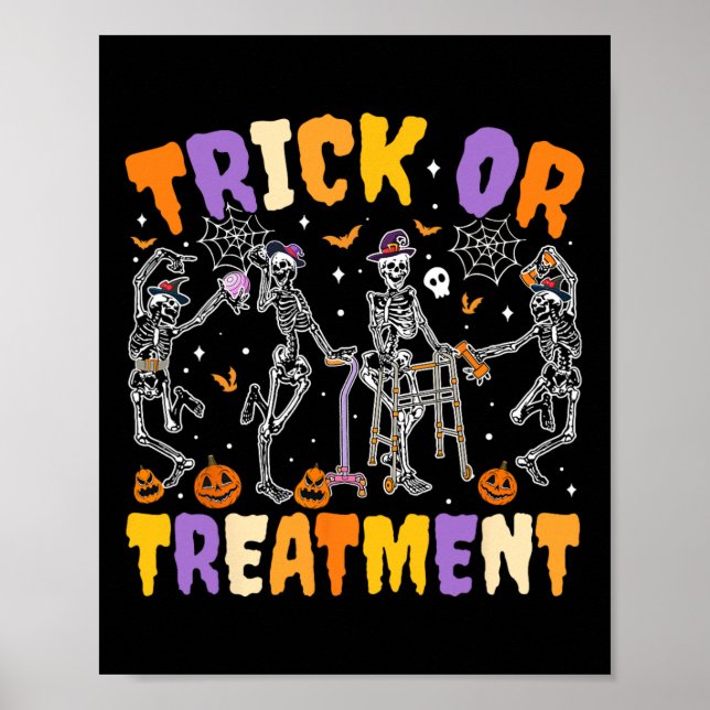 Halloween- test eller behandling Pt fysisk behandl Poster (Framsidan)