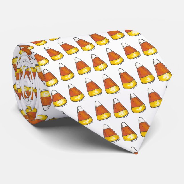 Halloween Thanksgiving Candy corn Necktie Slips (Rullad)