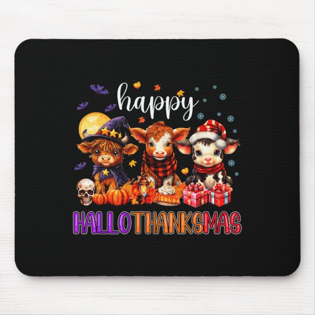 Halloween Thanksgiving Christmas Happy Hallothanks Musmatta (Framsidan)