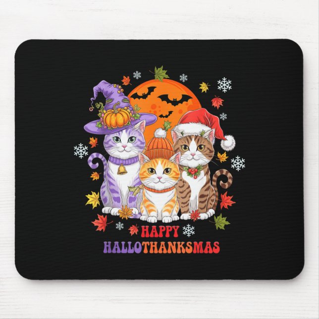 Halloween Thanksgiving Christmas Happy Hallothanks Musmatta (Framsidan)