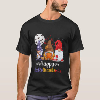 Halloween Thanksgiving Glad Hallothanksmas Tomtar T Shirt
