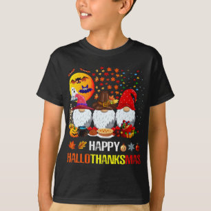 Halloween Thanksgiving God jul Lycklig Hallo T Shirt