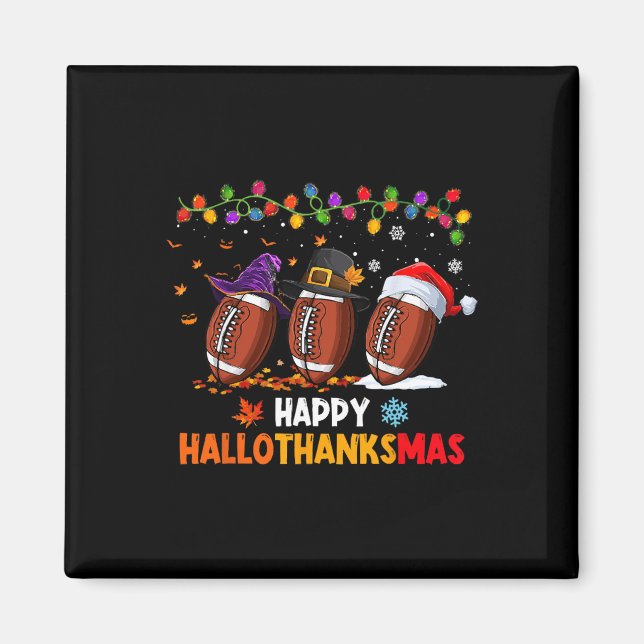 Halloween Thanksgiving jul Hallothanksmas Fo Magnet (Framsidan)