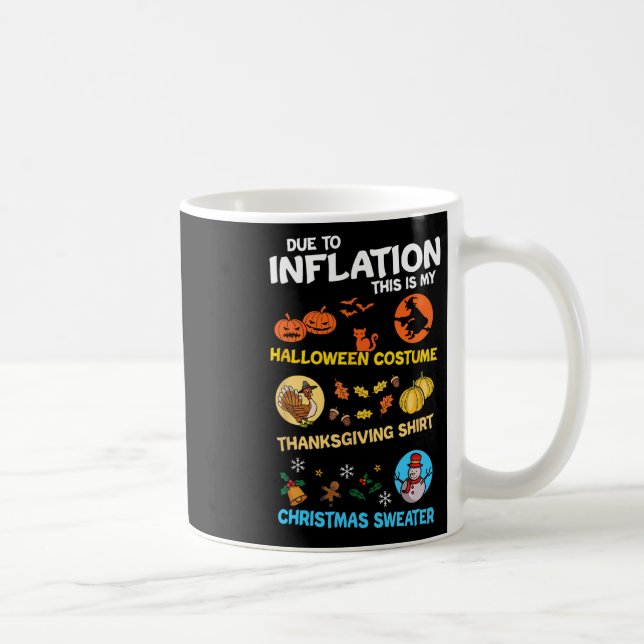 Halloween Thanksgiving jul Mitt tal Ugly Co Kaffemugg (Höger)
