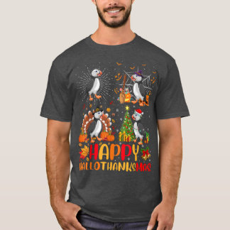 Halloween Thanksgiving jul Puffin Bird Hallo T Shirt