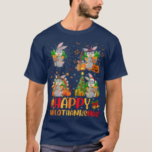 Halloween Thanksgiving Jul Rabbit HalloTack T Shirt