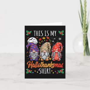 Halloween Thanksgiving Jul Roligt Hallothanksma Kort
