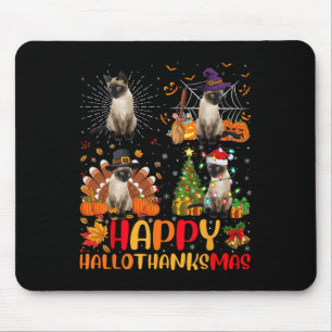 Halloween Thanksgiving jul Siamese Cat Hallo Musmatta