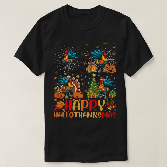 Halloween Thanksgiving jul Tupp Bird Hall T Shirt (Design framsida)