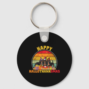 Halloween Thanksgiving jul Wiener Glad Hall Nyckelring