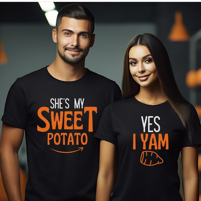 Halloween-Thanksgiving par som matchar Ja I Yam T Shirt (Skapare uppladdad)