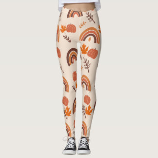 Halloween Thanksgiving Pumpkins Leggings