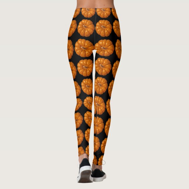 Halloween Thanksgiving small Pumpkins Leggings (Baksida)