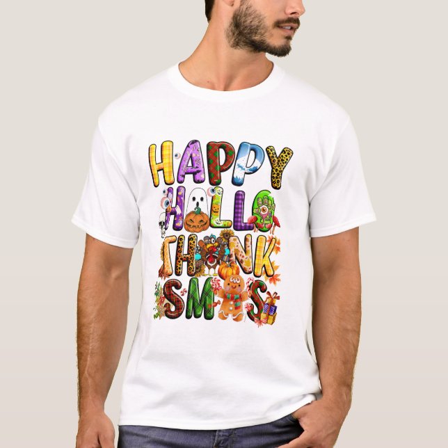 Halloween-Thanksgiving T Shirt (Framsida)