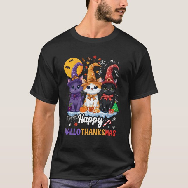 Halloween-Thanksgivingen Jul 2024 Hallothanksm T Shirt (Framsida)