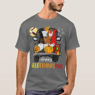 Halloween-Thanksgivingen jul Lastbil HalloTack T Shirt