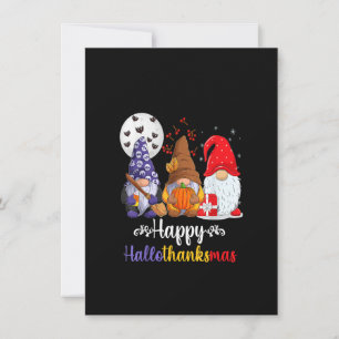 Halloween-Thanksgivingen jul Lycklig HalloTack Inbjudningar