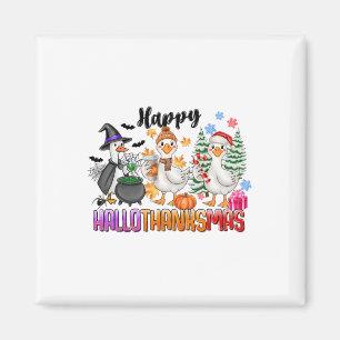 Halloween-Thanksgivingen jul Lycklig HalloTack Magnet