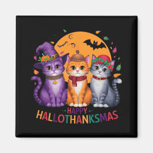 Halloween-Thanksgivingen jul Lycklig HalloTack Magnet