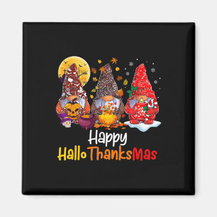 Halloween-Thanksgivingen jul Lycklig HalloTack Magnet