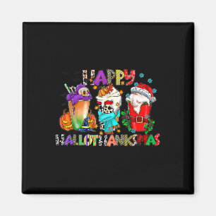 Halloween-Thanksgivingen jul Lycklig HalloTack Magnet
