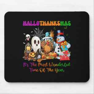 Halloween-Thanksgivingen jul Lycklig HalloTack Musmatta