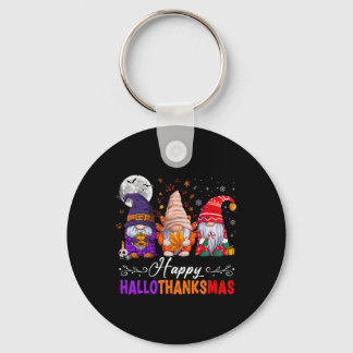 Halloween-Thanksgivingen jul Lycklig HalloTack Nyckelring