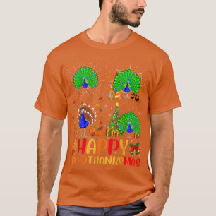Halloween-Thanksgivingen Jul Peacock Bird Hall T Shirt